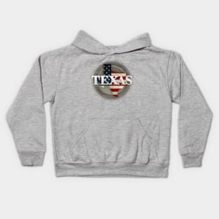 Texas Flag Rustic Kids Hoodie